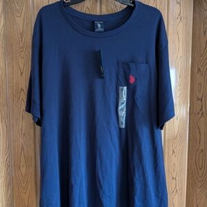 New With Tags Men's U.S. Assn Polo Pocket T-Shirt Size XXLarge